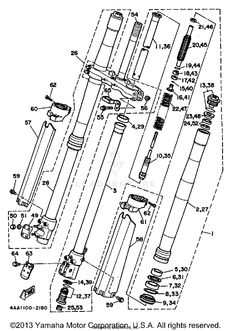 Front Fork Schematic