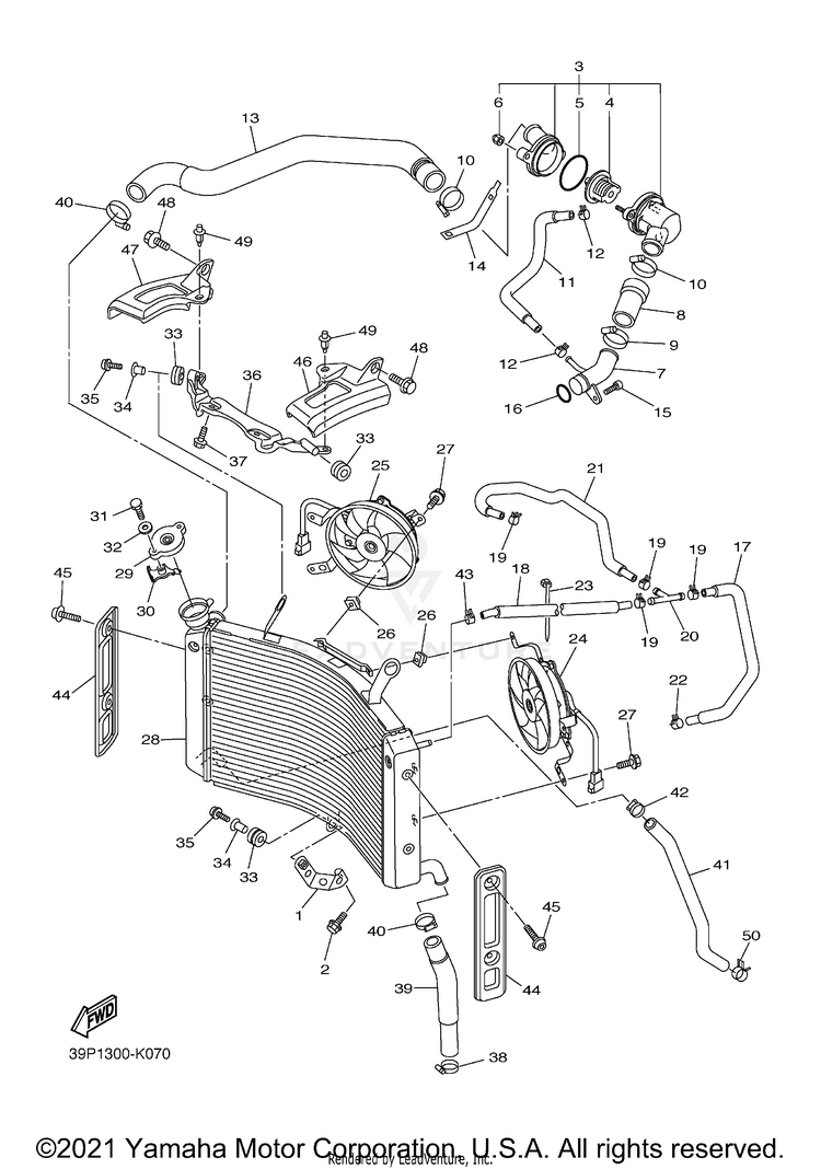 Radiator Hose Schematic