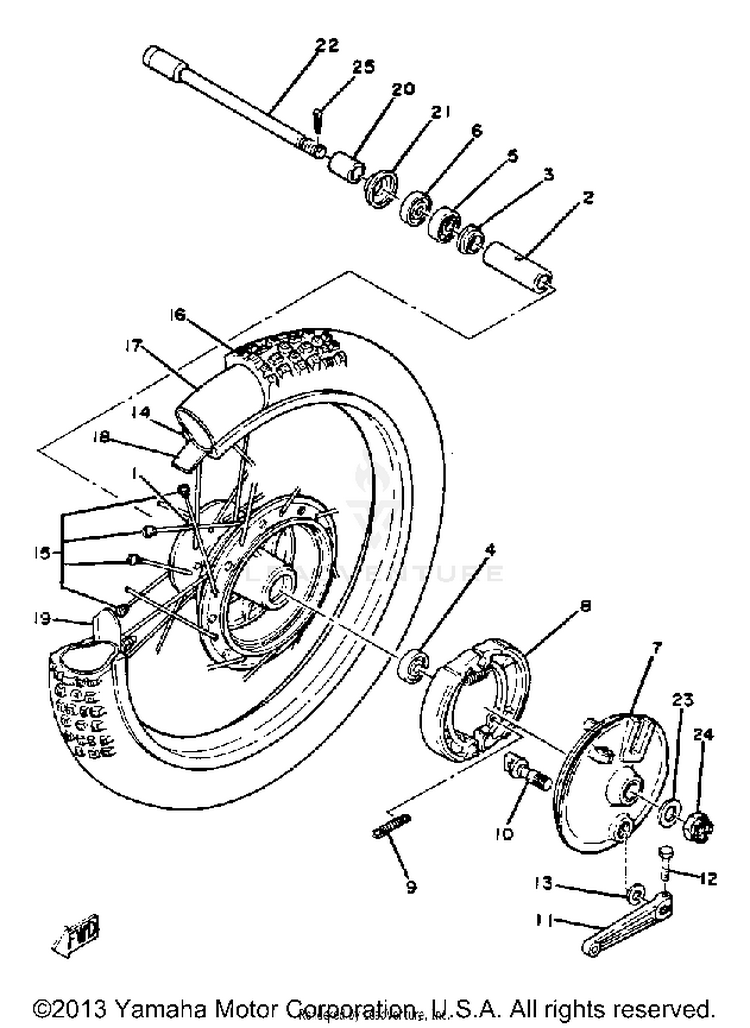 Front Wheel Yz125g Schematic