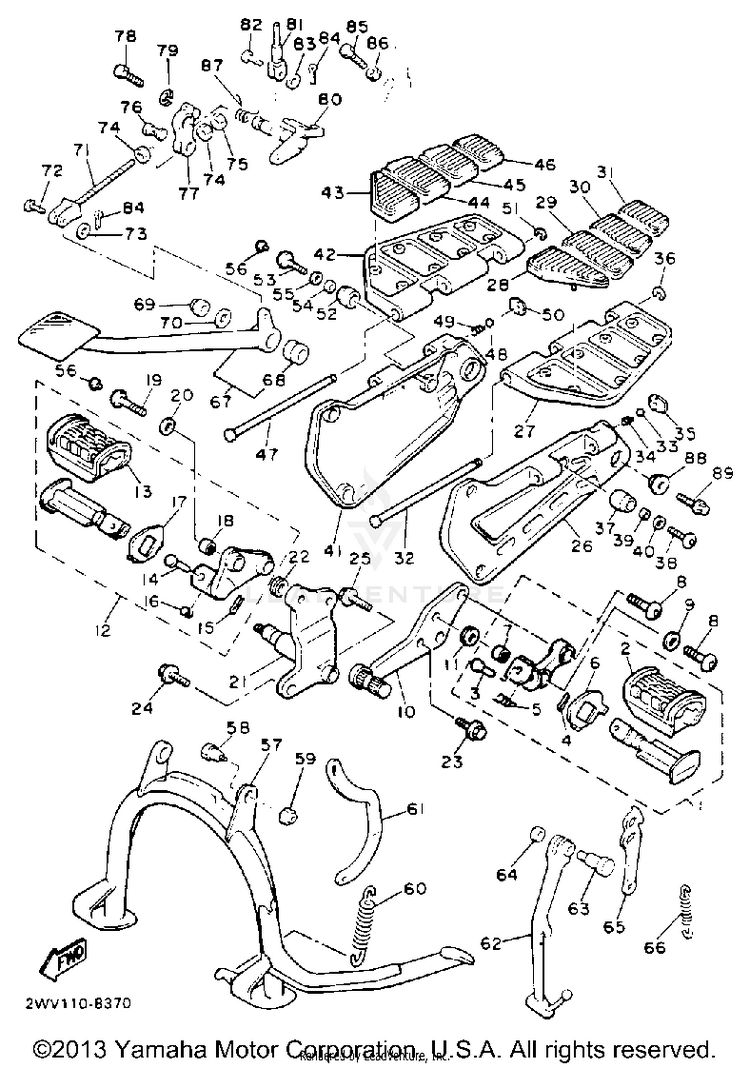Stand Footrest Schematic