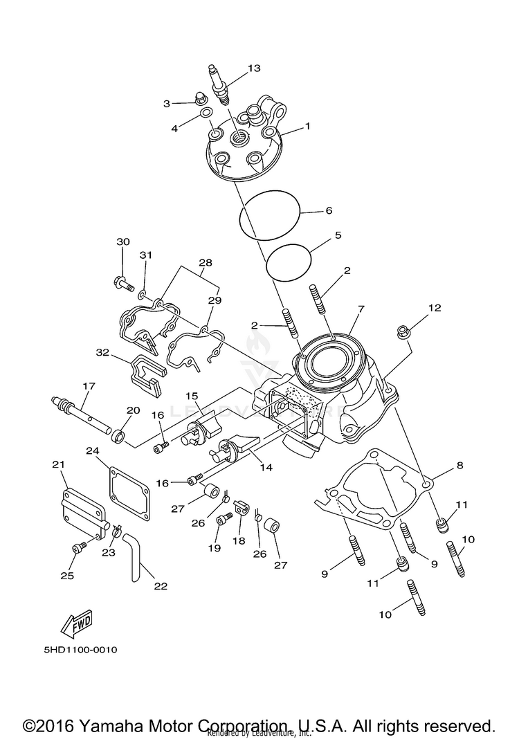Cylinder Head Schematic