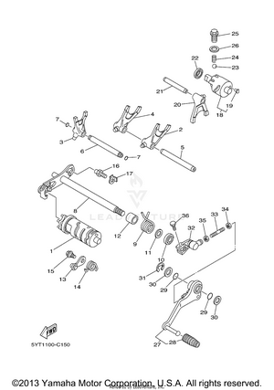 Shift Cam Fork Schematic