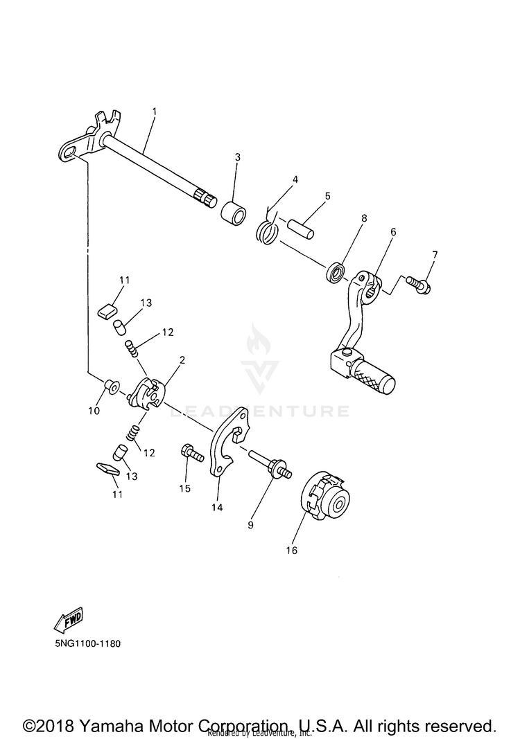 Shift Shaft Schematic