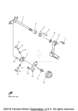 Shift Shaft Schematic