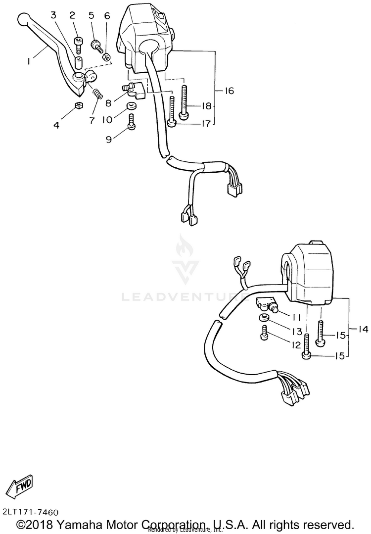 Handle Switch Lever Schematic