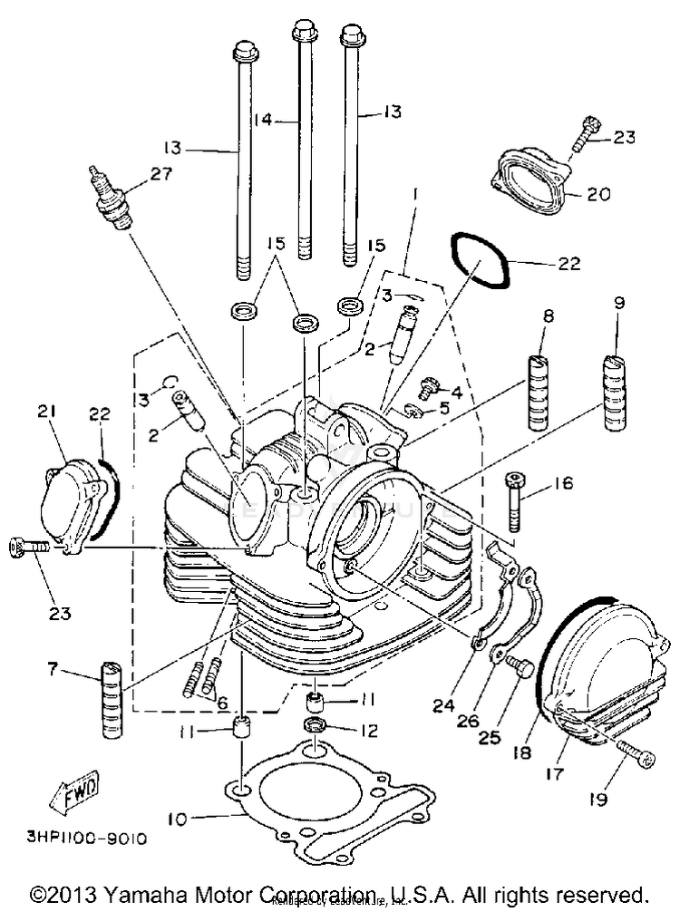 Cylinder Head Schematic