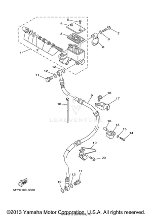 Front Master Cylinder Schematic