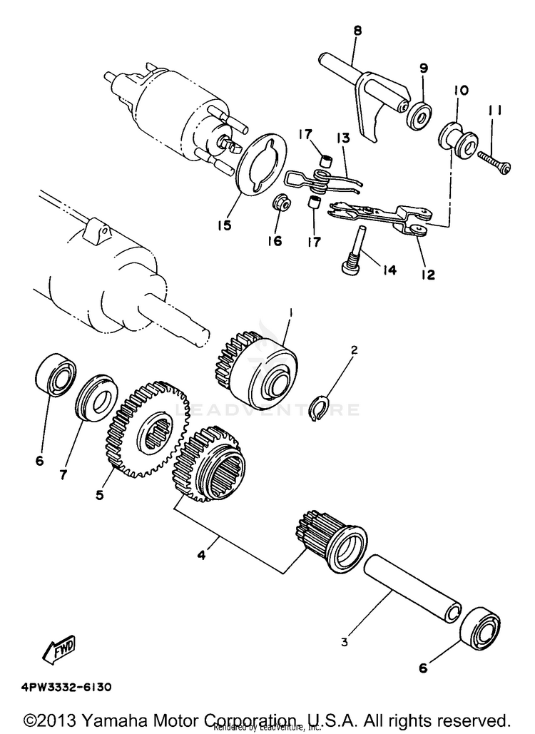Starter Clutch Schematic