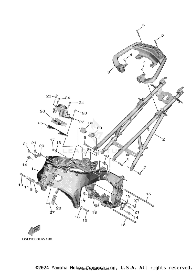 Frame TRACER 9 GT - MTT9GTNCR - 2022 Schematic