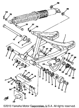 Rear Arm Yz400d E Schematic