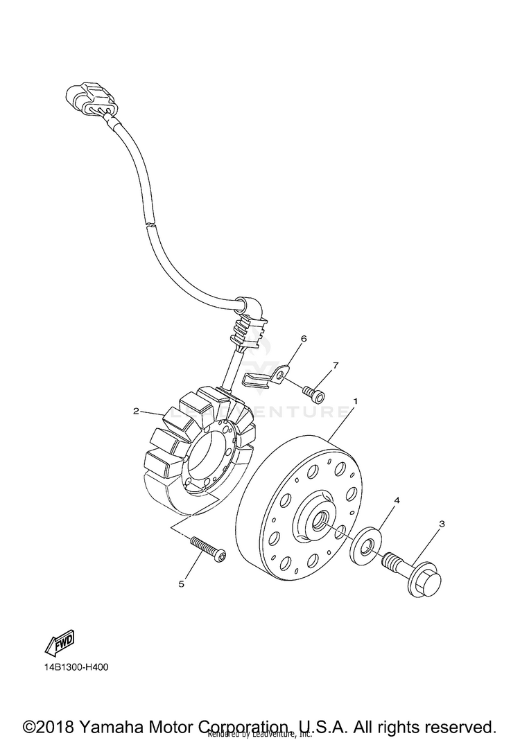 Generator YZFR1 - YZFR1ACB - 2011 Schematic