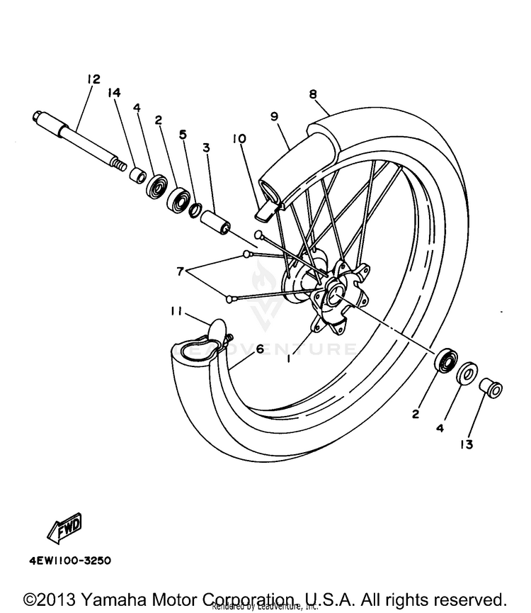 Front Wheel Schematic