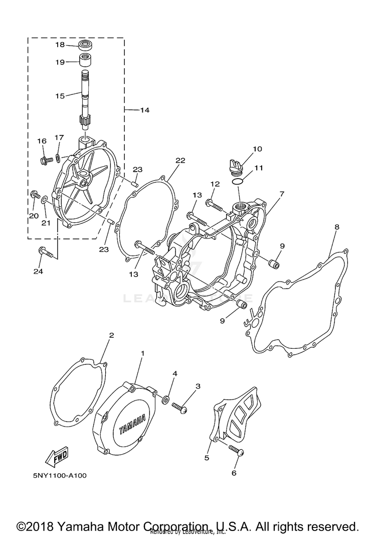 Crankcase Cover 1 Schematic