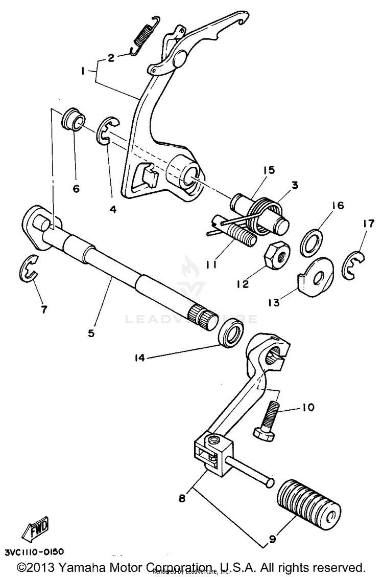 Shift Shaft Schematic