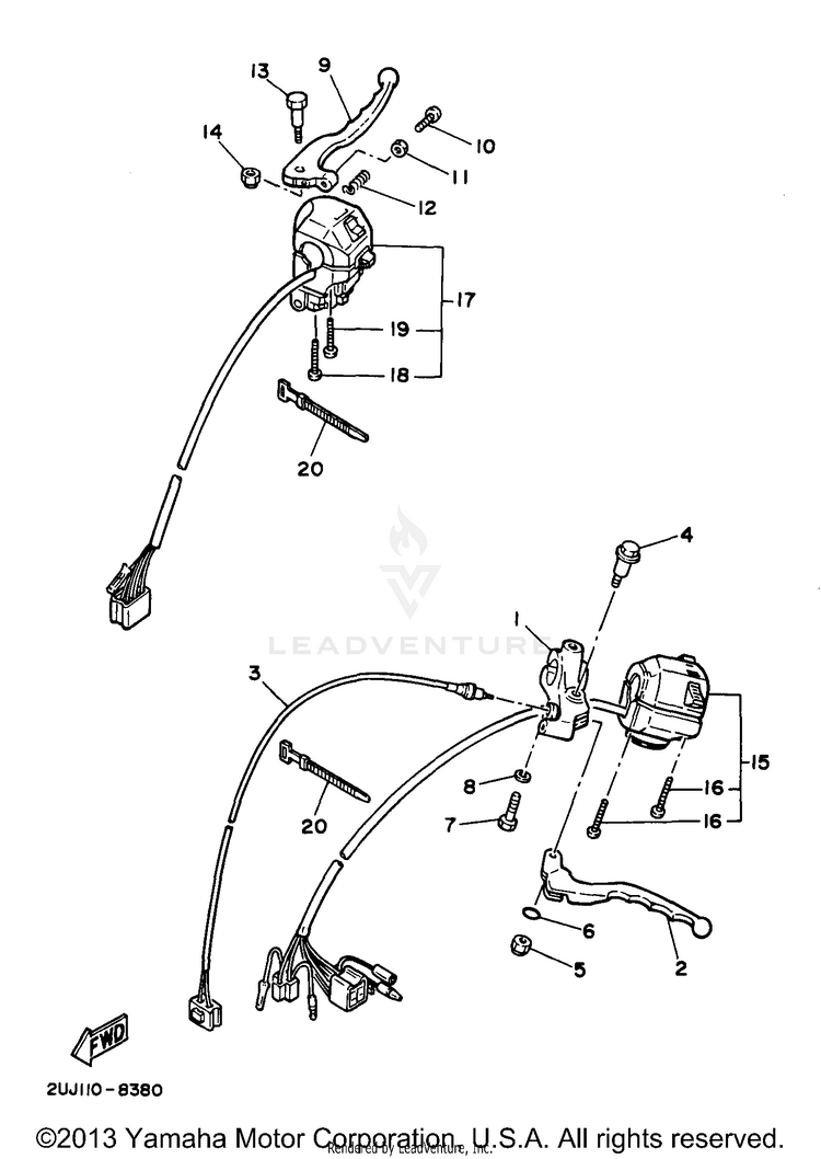 Handle Switch Lever Schematic