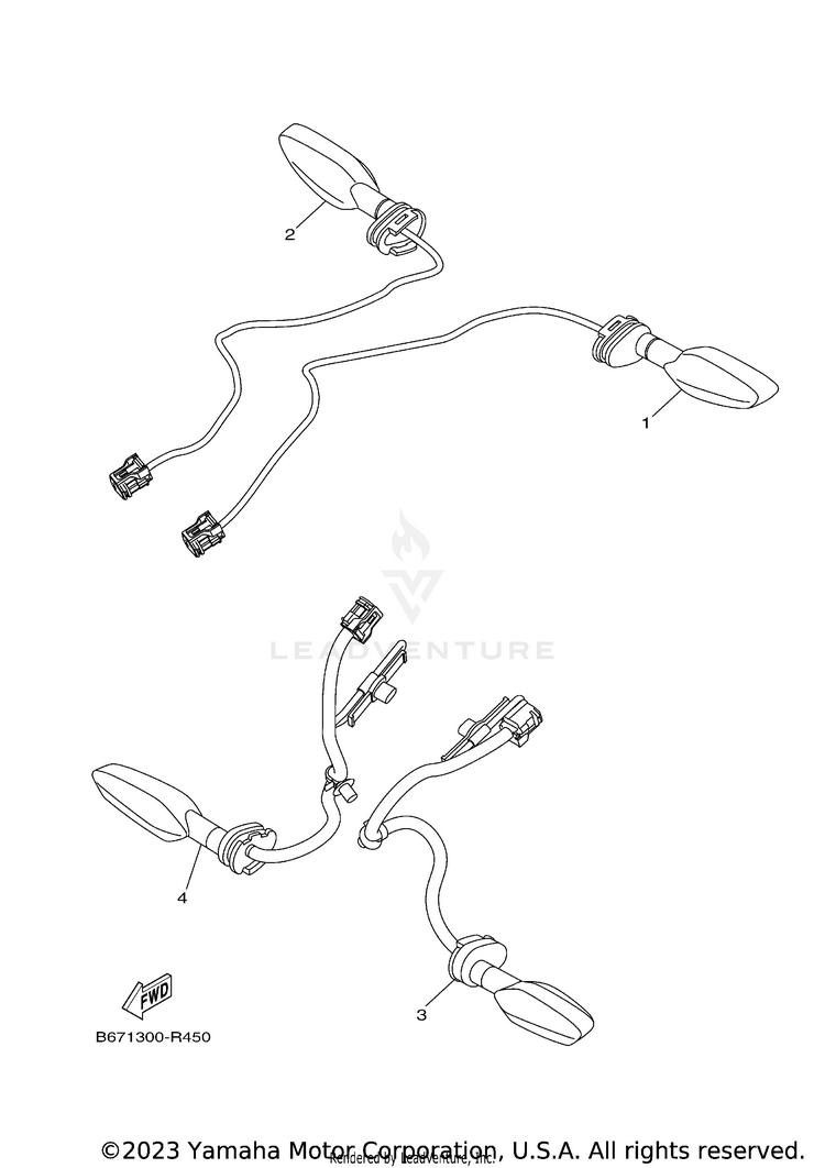 Flasher Light FZ10 - FZ10HCB - 2017 Schematic