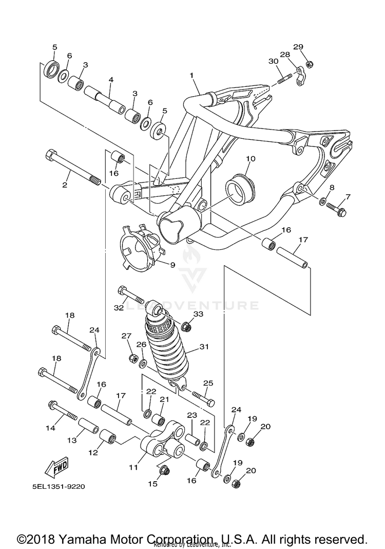 Rear Arm Suspension Schematic
