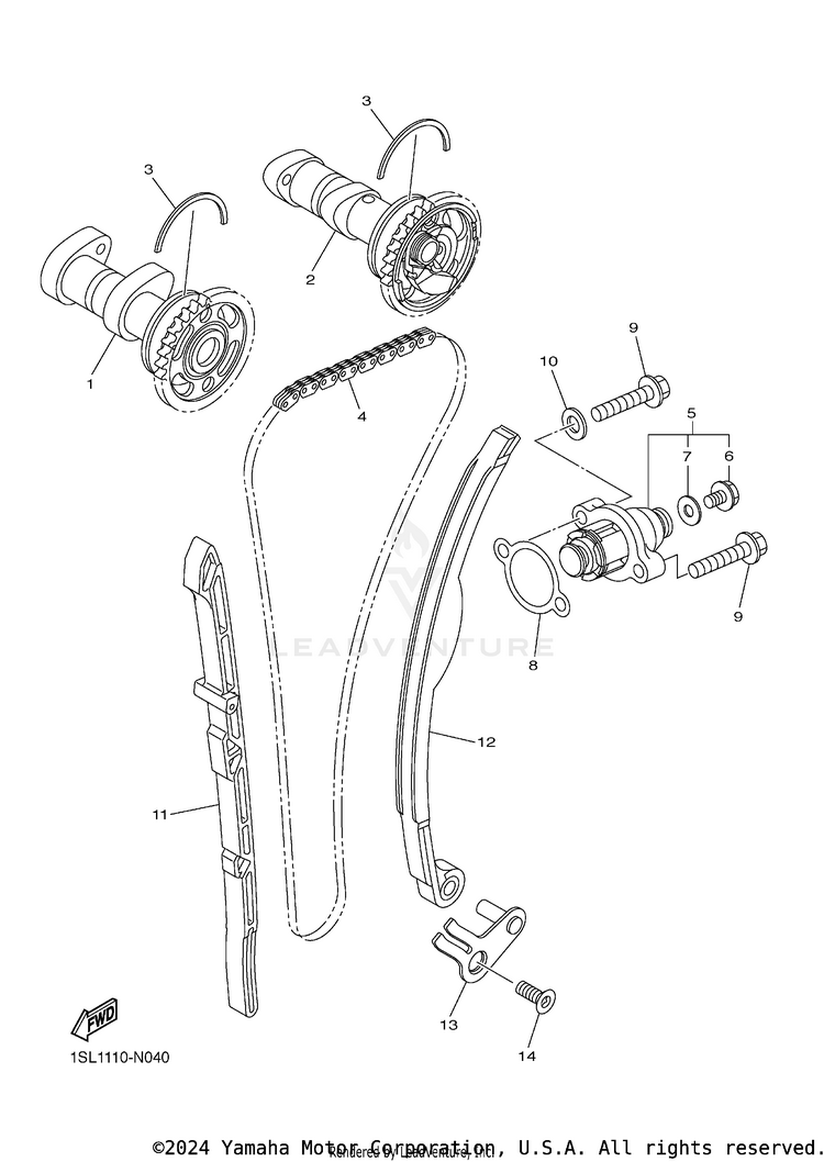 Camshaft Chain Schematic
