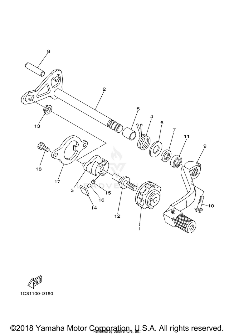 Shift Shaft Schematic