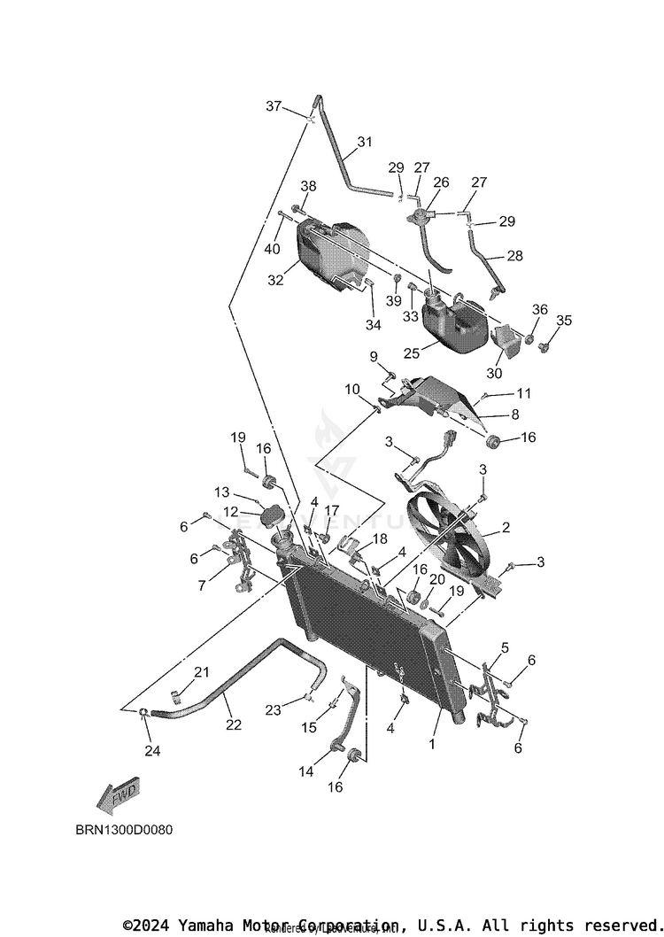 Radiator & Hose Schematic
