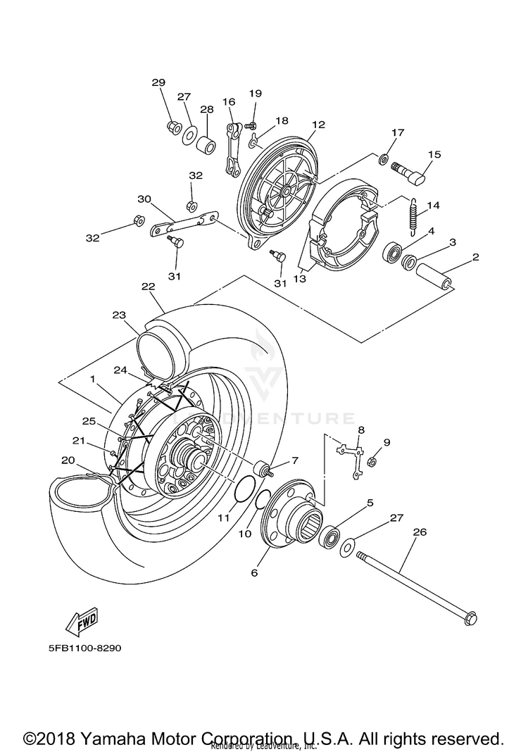 Rear Wheel Schematic