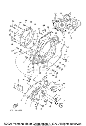 Crankcase Cover 1 Schematic