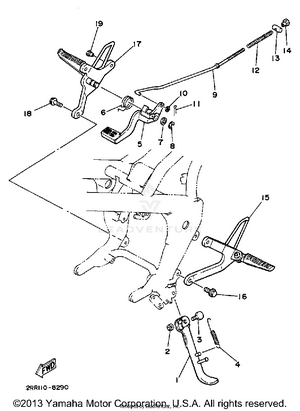 Stand Footrest Schematic