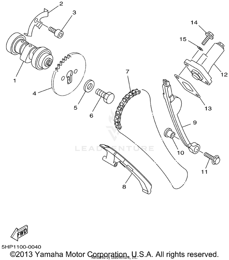 Camshaft Chain Schematic
