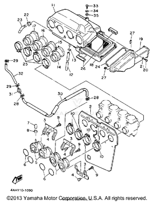 Air Filter (non-california Model) Schematic