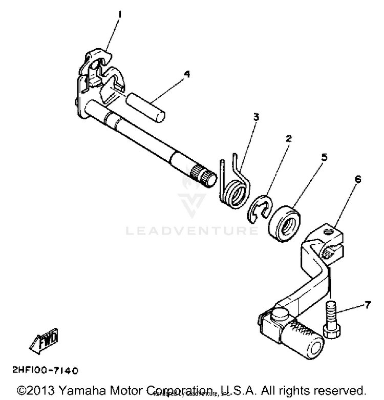 Shift Shaft Schematic