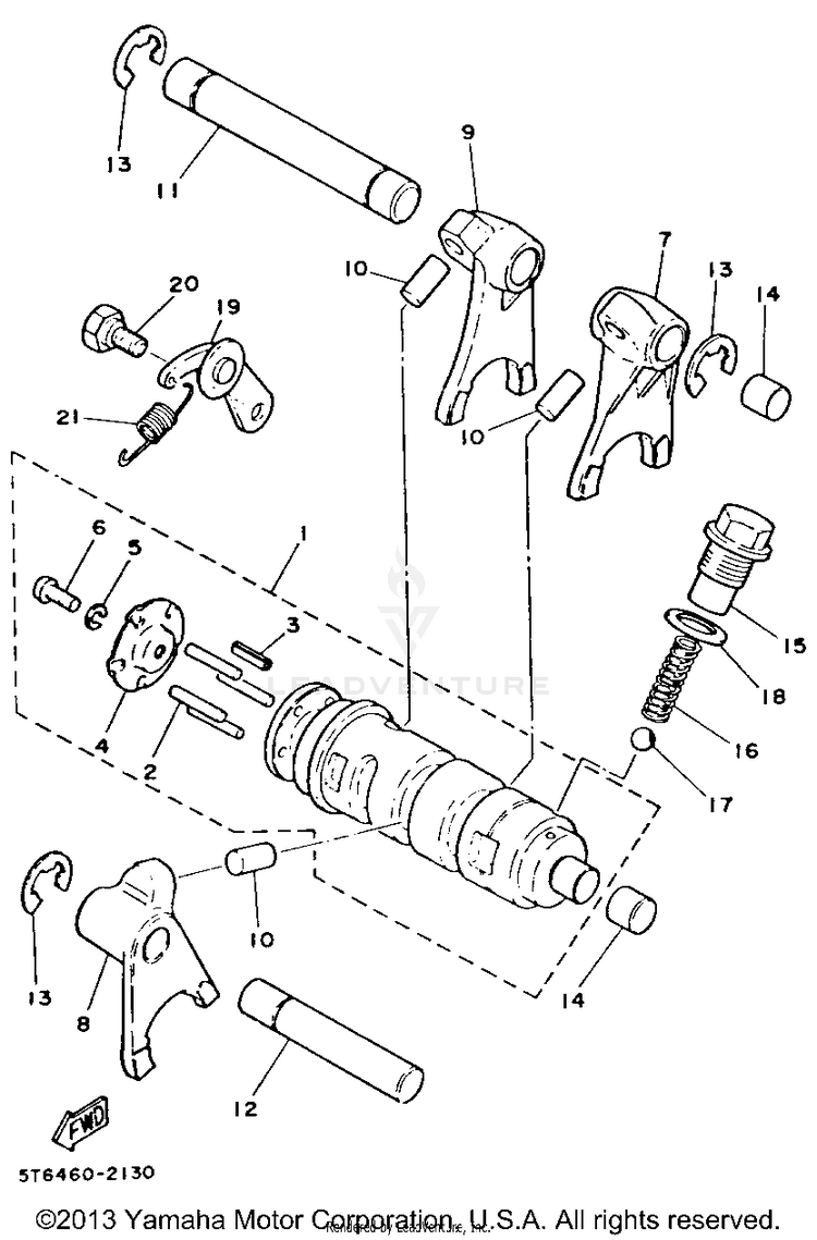 Shift Cam - Fork Schematic