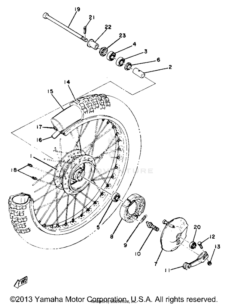 Front Wheel Schematic