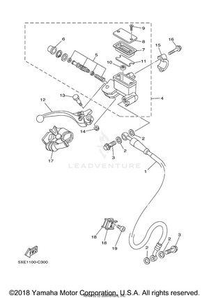 Front Master Cylinder Schematic