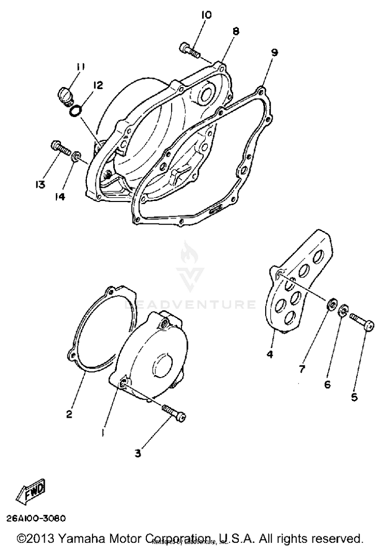 Crankcase Cover Schematic
