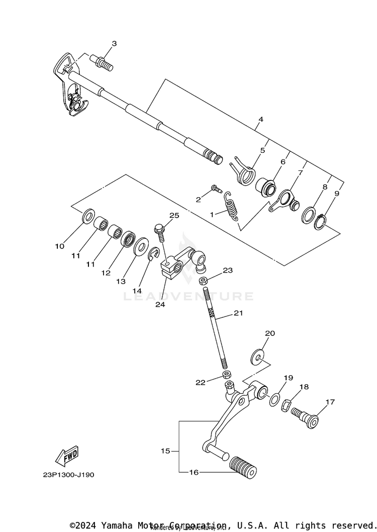 Shift Shaft Schematic