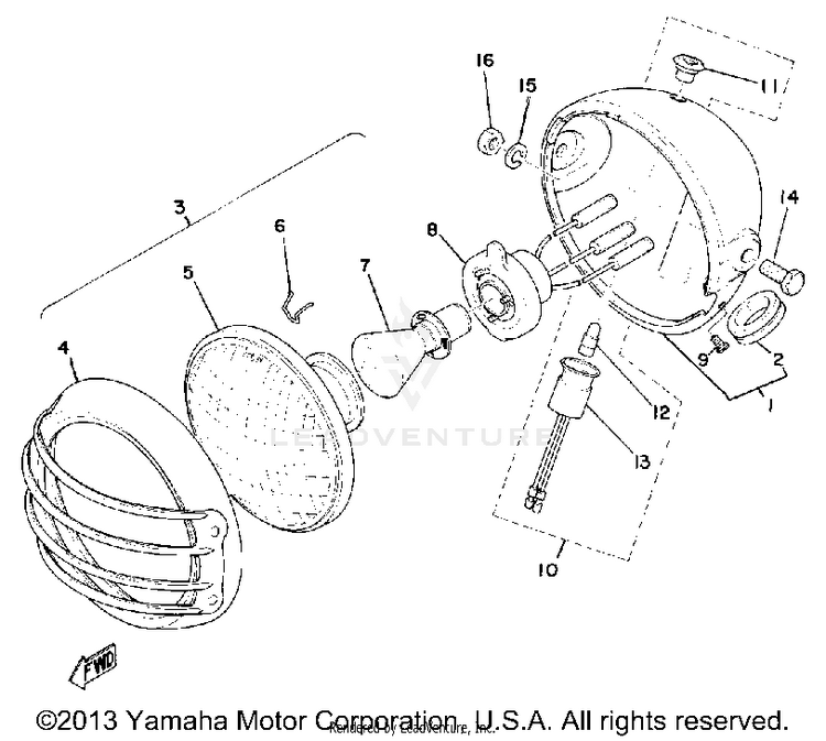 Head Lamp Schematic