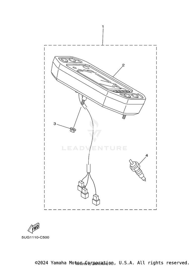 Alternate For Meter RHINO 660 - YXR660FAS - 2004 Schematic