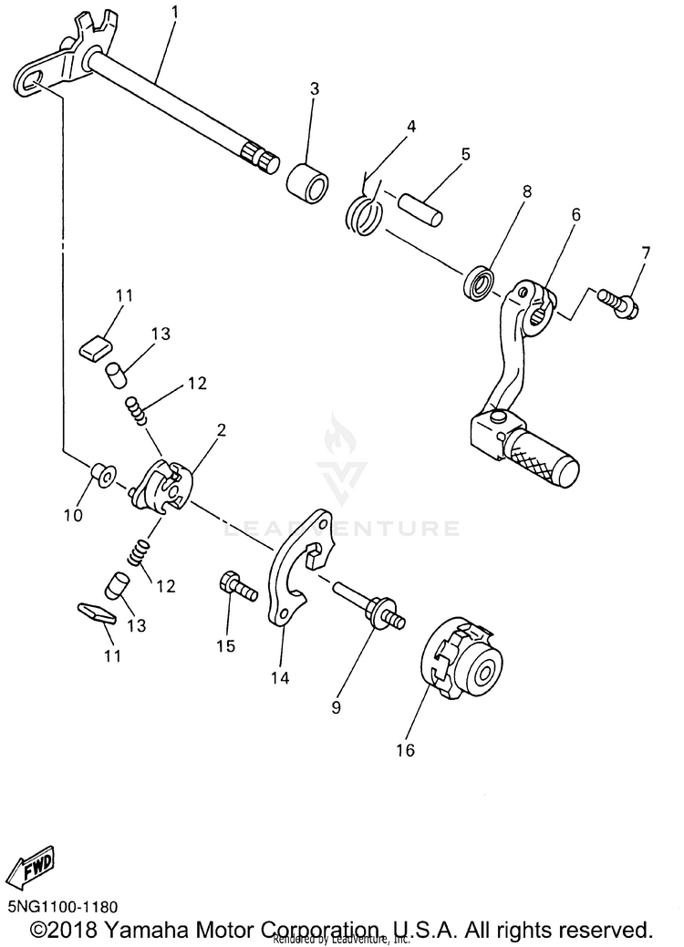 Shift Shaft Schematic