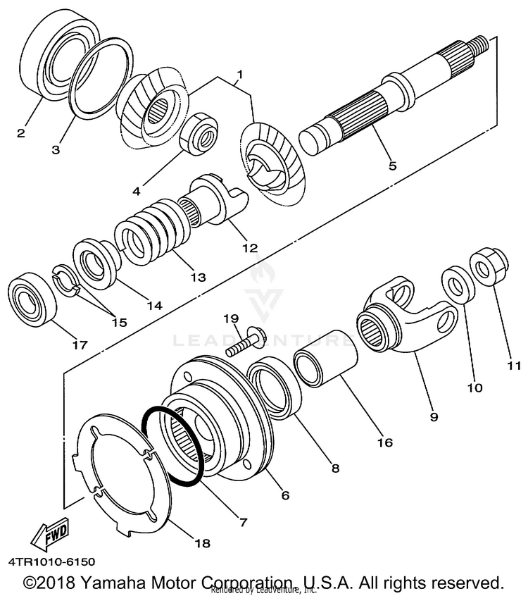 Middle Drive Gear Schematic