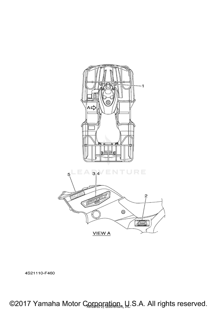 Graphics GRIZZLY 350 IRS - YFM35FGIW - 2007 Schematic