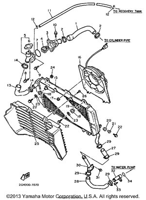 Radiator Hose Schematic