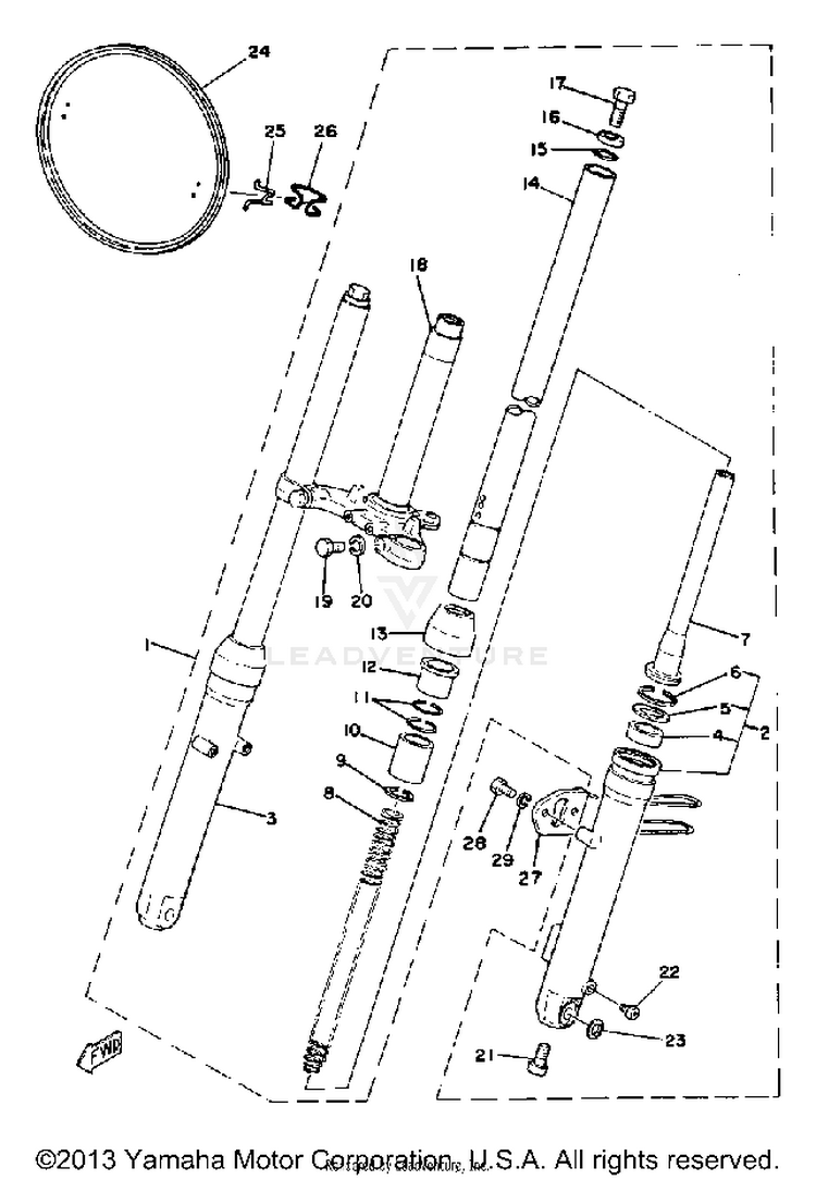 Front Fork Schematic
