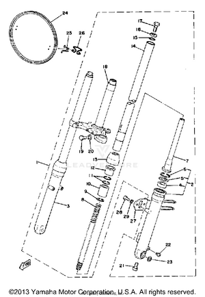 Front Fork Schematic