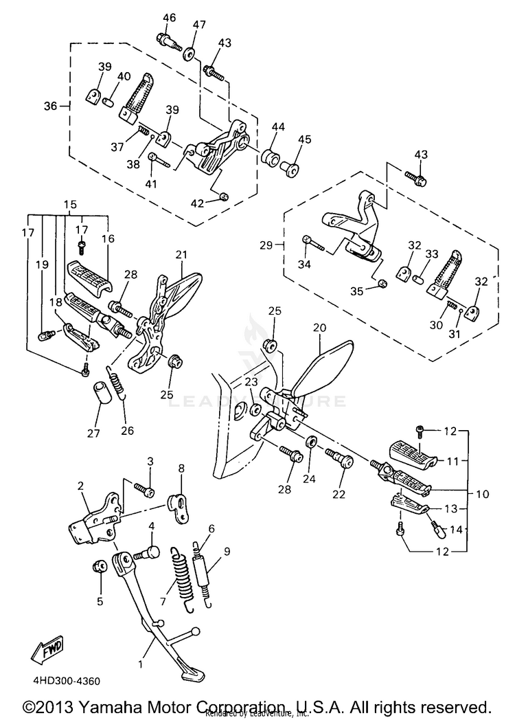 Stand Footrest Schematic