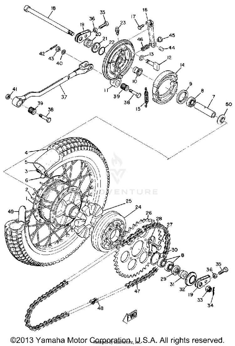 Rear Wheel Schematic