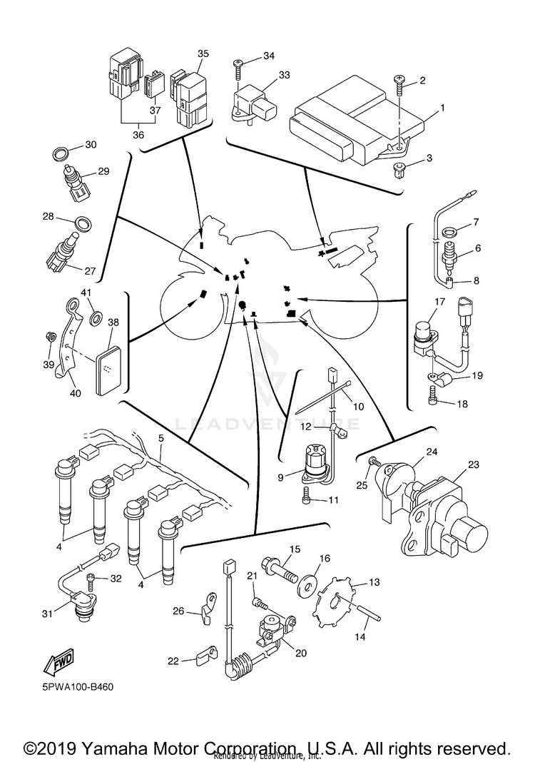 Electrical 1 R1 - YZFR1RC - 2003 Schematic