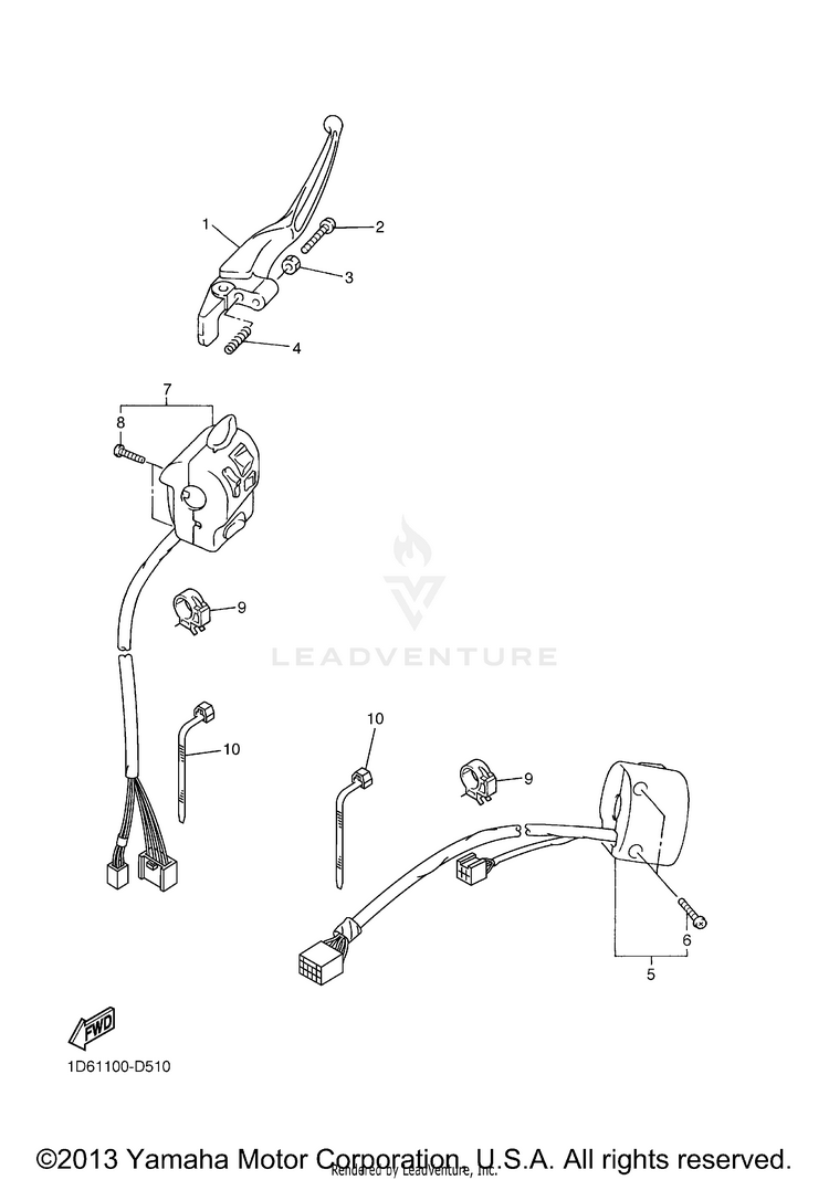 Handle Switch Lever Schematic