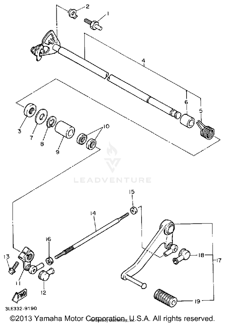 Shift Shaft Schematic