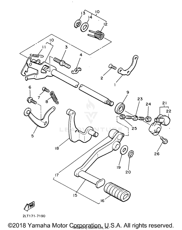 Shift Shaft Schematic