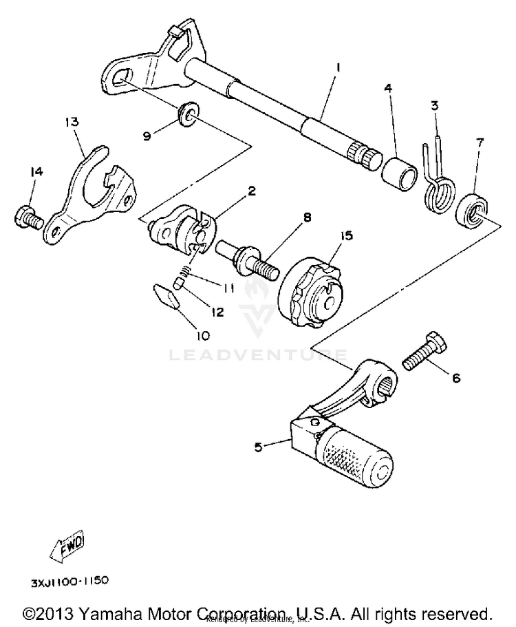 Shift Shaft Schematic